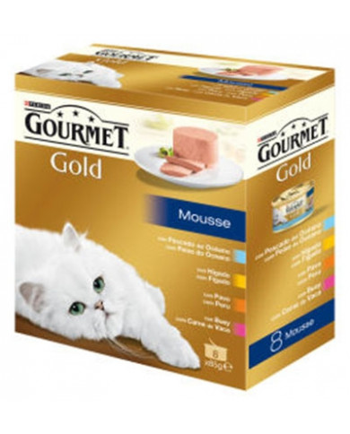 Pack 12 Latas Gourmet  Gold Mousse 85G