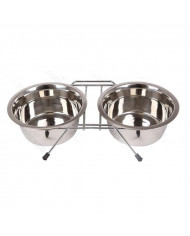 Base con 2 comederos (Comederos incluidos)