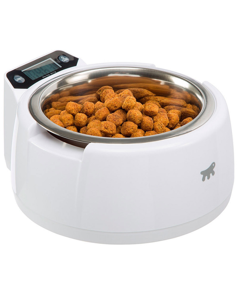 Optima Comedero para perros y gatos con balanza digital integrada