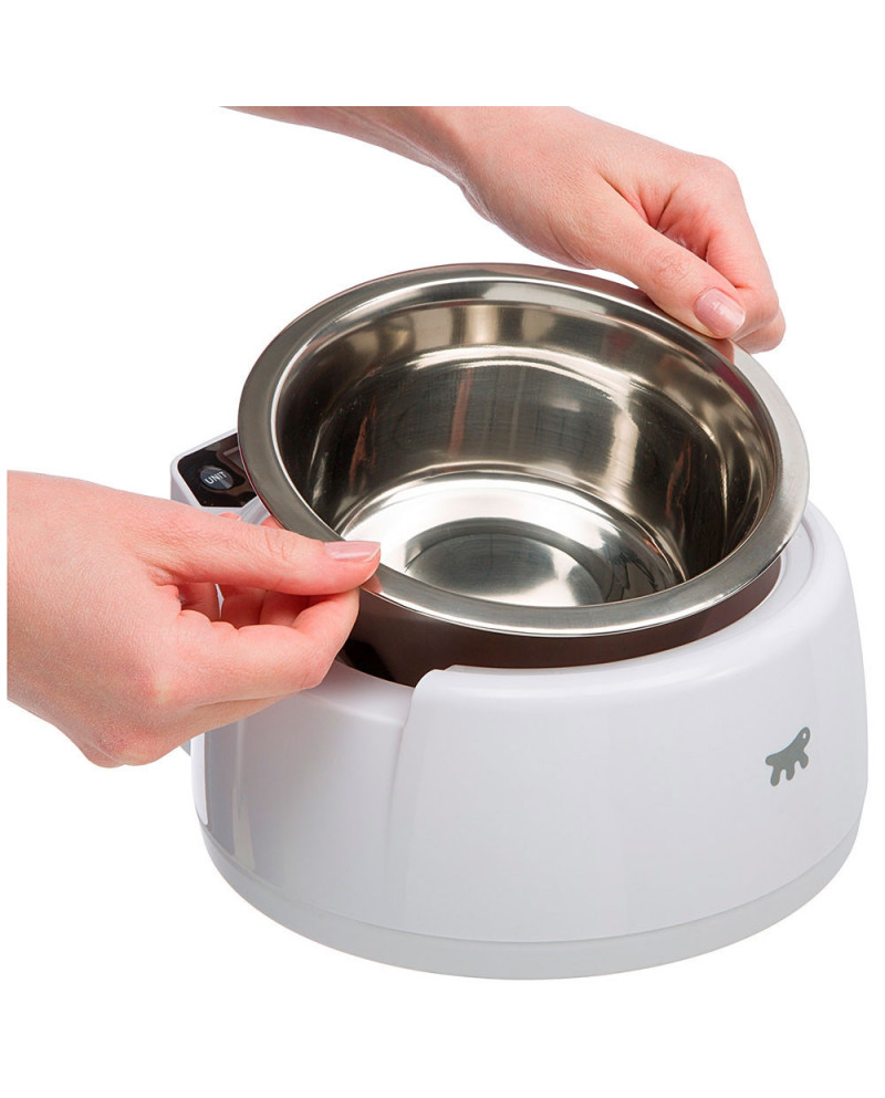 Optima Comedero para perros y gatos con balanza digital integrada