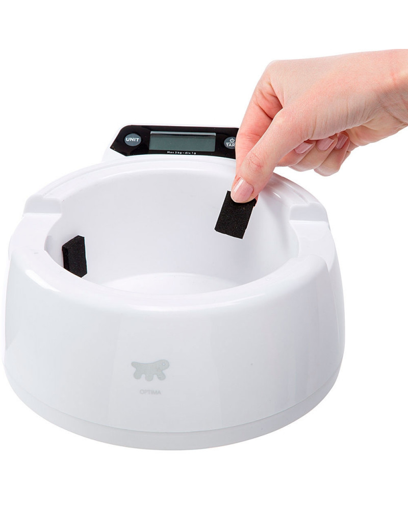 Optima Comedero para perros y gatos con balanza digital integrada