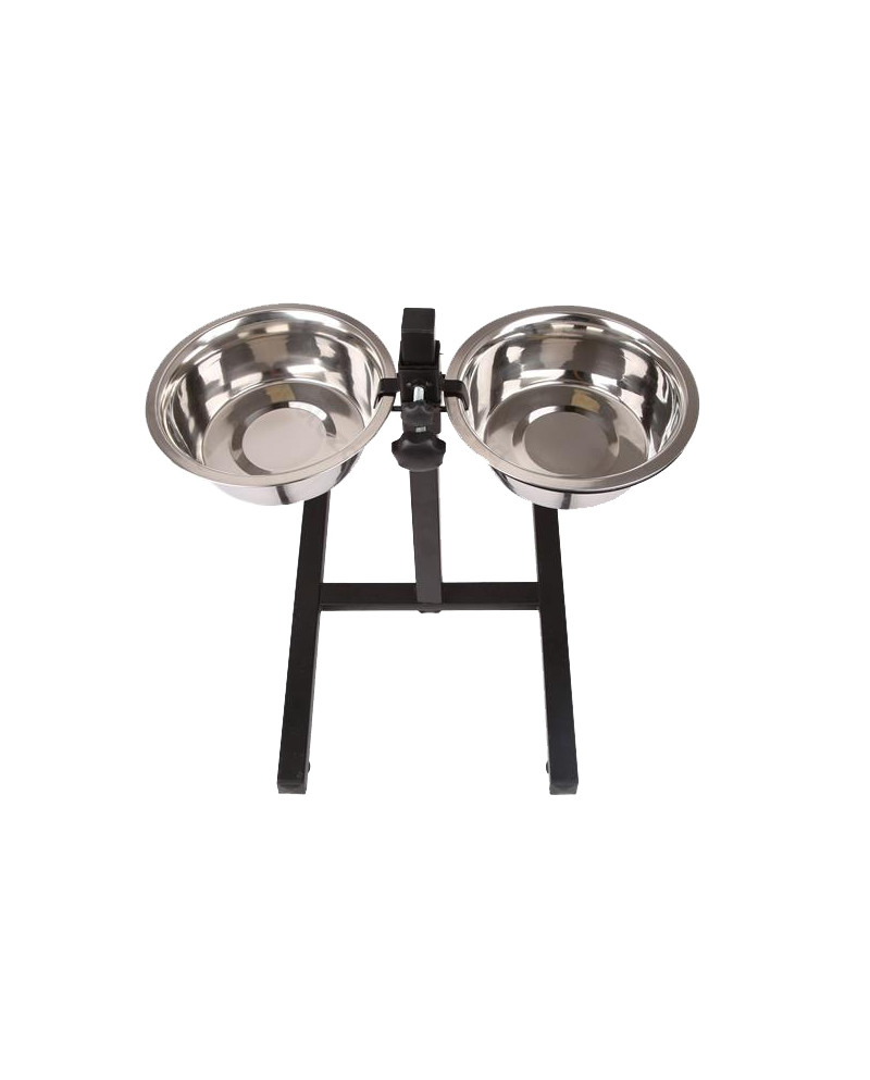 Comedero doble en altura ajustable