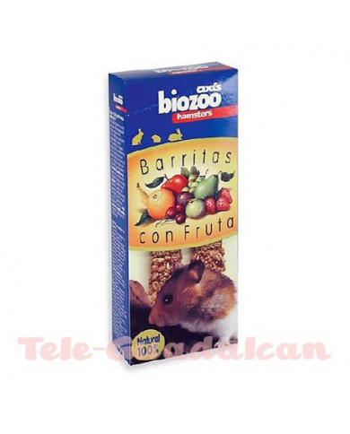 Barritas con frutas hamsters 112gr Barritas con frutas hamsters 112gr