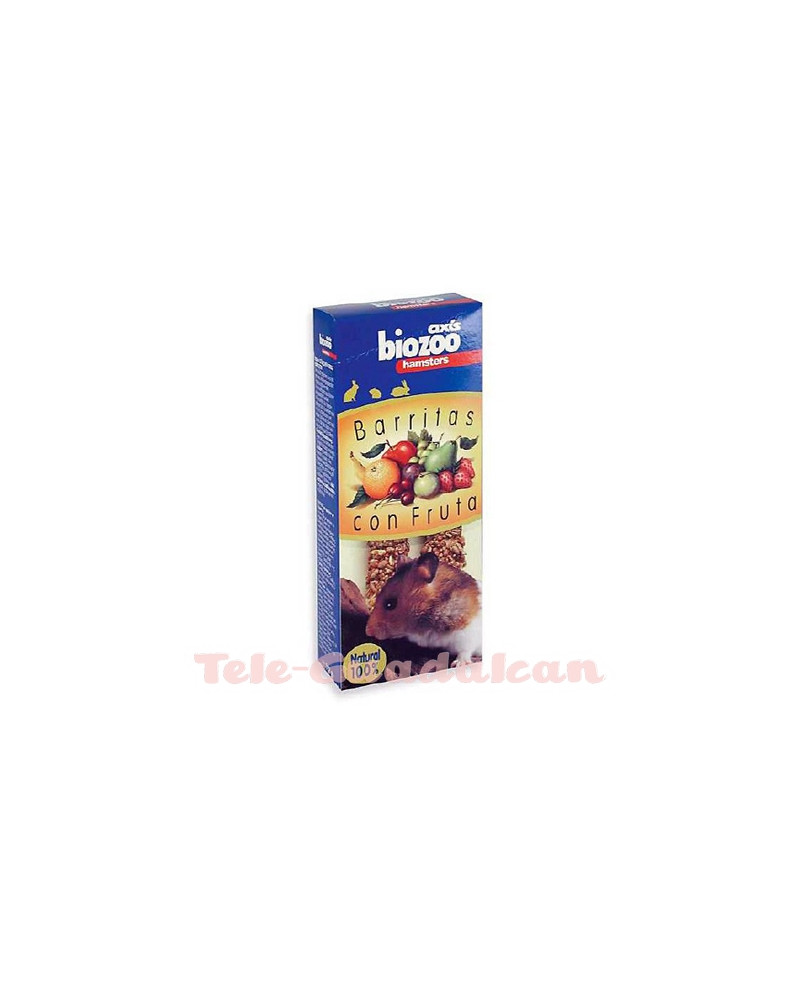 Barritas con frutas hamsters 112gr