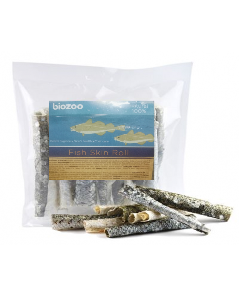 Rollo de piel de pescado Biozoo 500 gr Snack