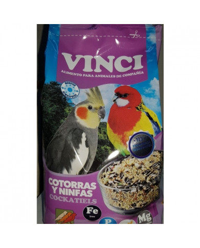 Mixtura Cotorras y Ninfas Vinci 1kg Mixtura Cotorras y Ninfas Vinci 1kg