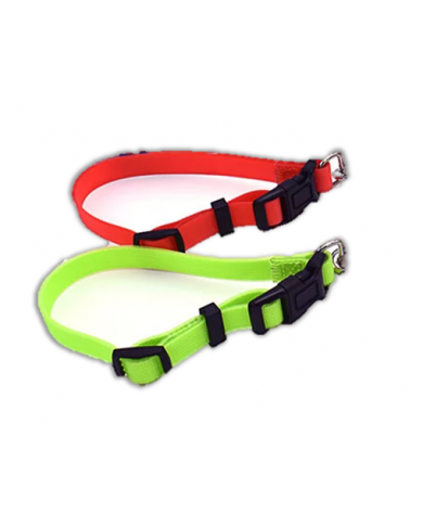 Collar Fluorescente en nylon revestido perros