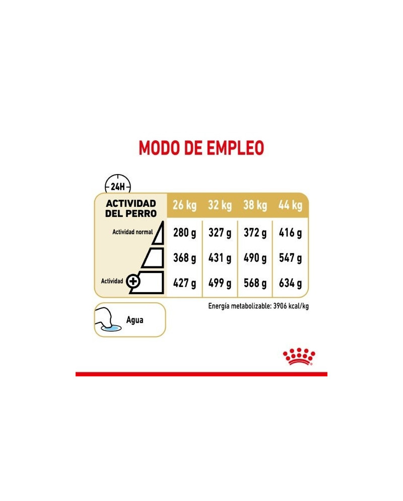 Royal Canin Pastor Aleman +5 12kg Tabla