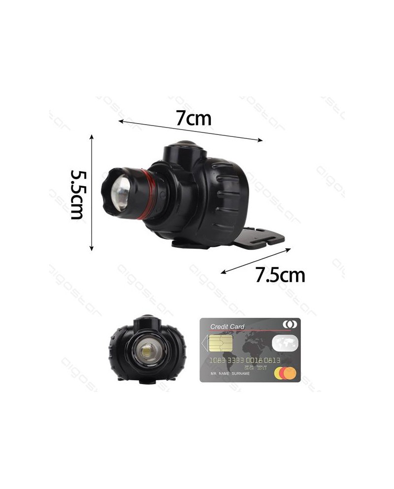 Linterna frontal de luz fria