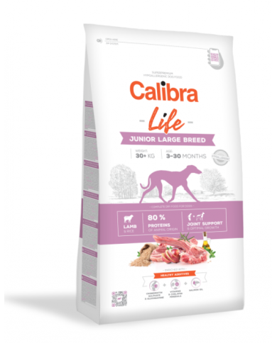 Calibra Dog Life Junior con Cordero y Arroz Razas Grandes