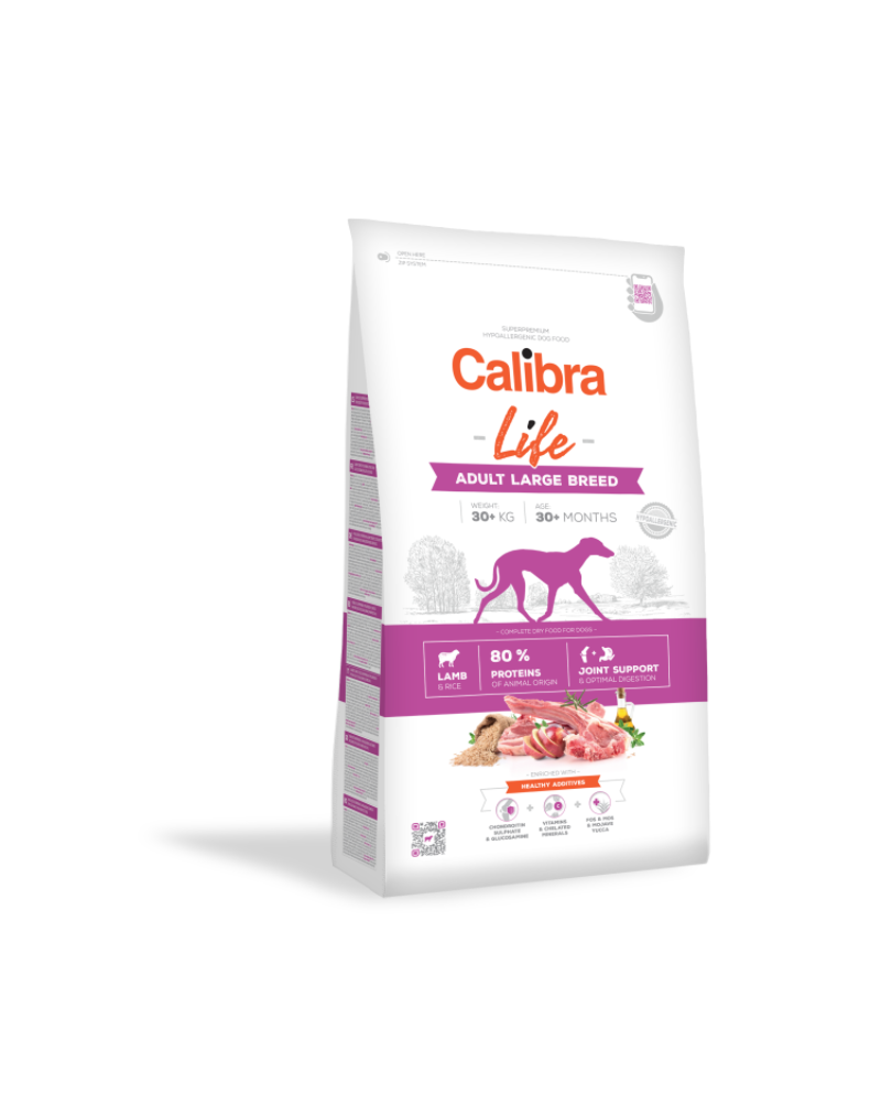 Calibra Dog Life Adulto con Cordero y Arroz Razas Grandes