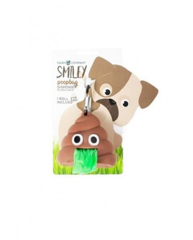 Dispensador + bolsa Poopbag emoji