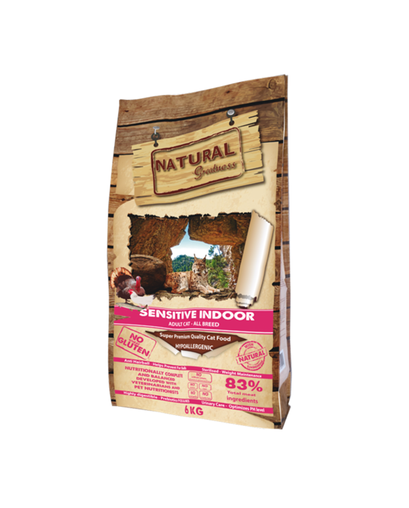 Natural Greatness Cat Sensitive Indoor Adulto