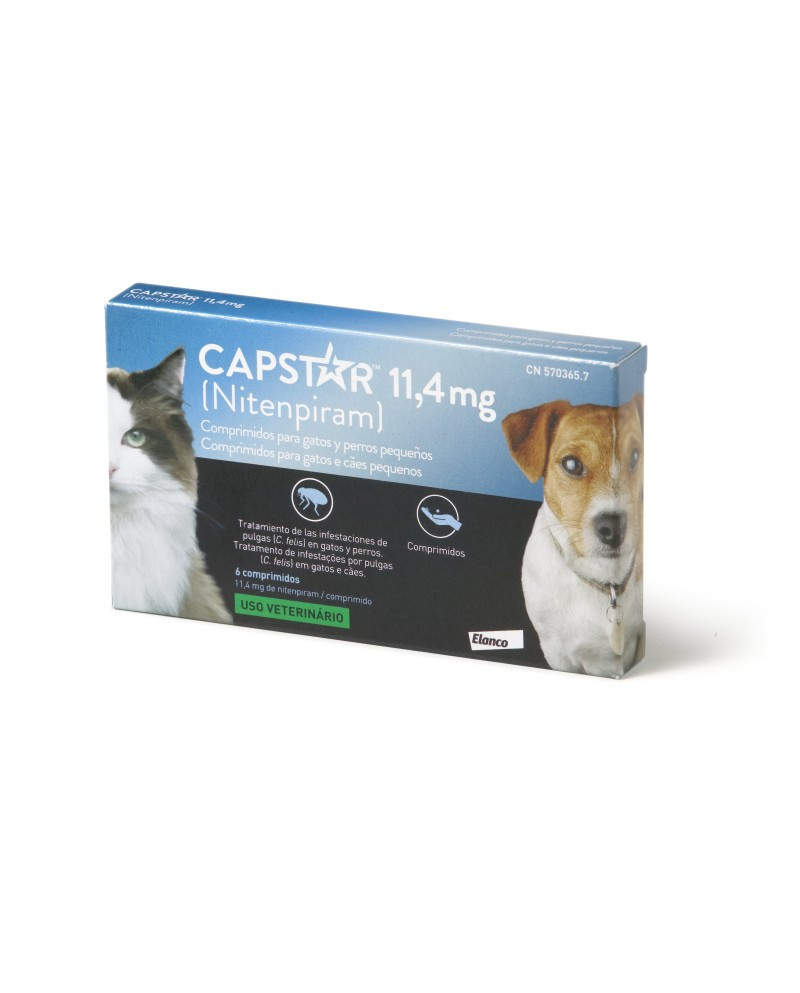 Capstar 11,4 mg para Gatos y Perros antiparasitario especial