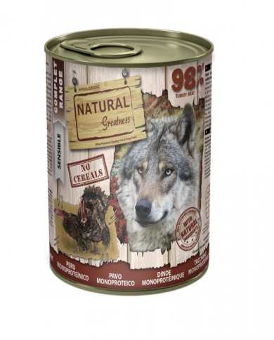 Natural Greatness Receta Monoproteica de Pavo lata 400gr
