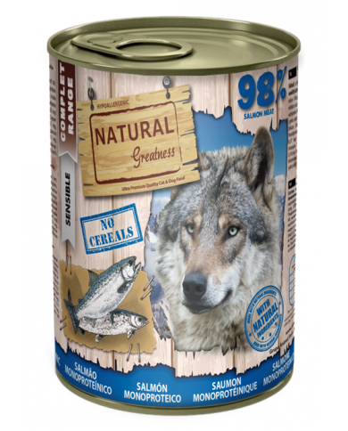 Natural Greatness Receta Monoproteica de Salmón lata 400gr Natural Greatness Receta Monoproteica de Salmón lata 400gr