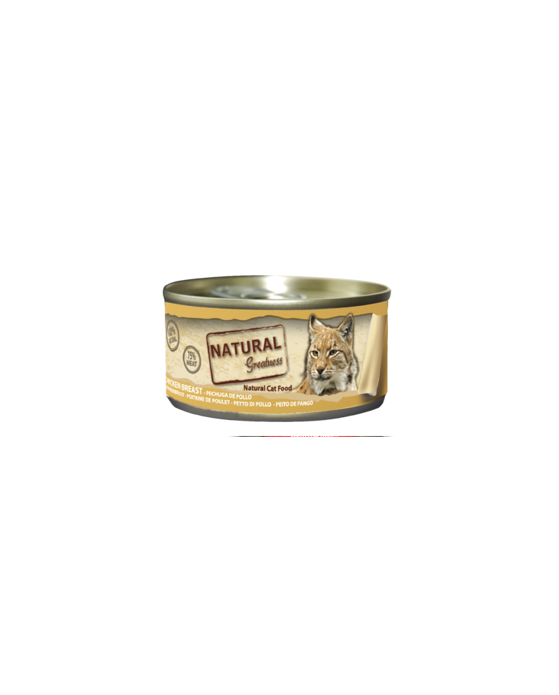 Natural Greatness Cat Pechga de Pollo lata 70gr Natural Greatness Cat Pechga de Pollo lata 70gr