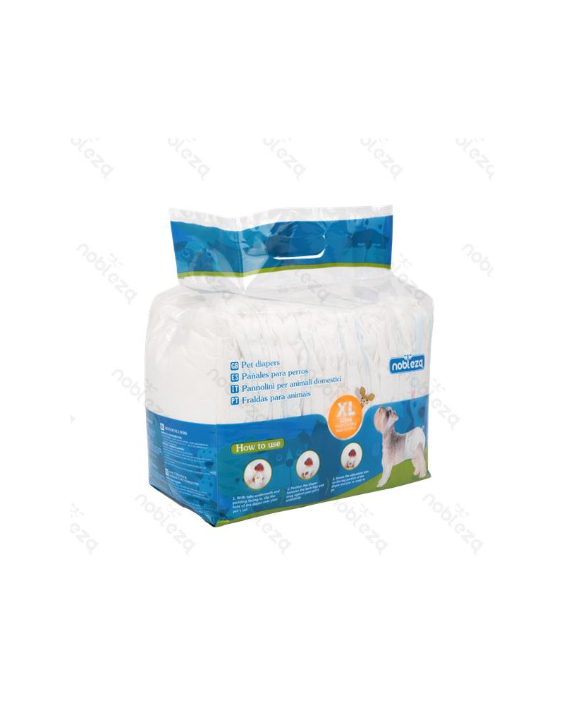 Pañales 12 unidades de 34-54Cm (10-20Kg) Talla XL