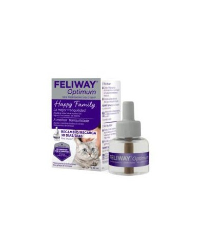 Feliway Optimum Antiestrés para Gatos Recambio 48ml Feliway Optimum Antiestrés para Gatos Recambio 48ml