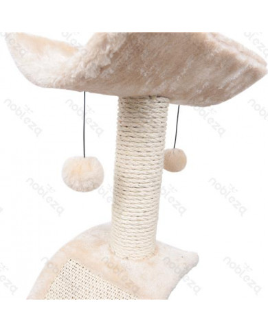 Rascador trepador beige 41x35x60cm