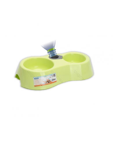 Comedero bebedero 2 en 1 con rosca para botella de agua Comedero bebedero 2 en 1 con rosca para botella de agua