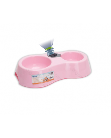 Comedero bebedero 2 en 1 con rosca para botella de agua Comedero bebedero 2 en 1 con rosca para botella de agua