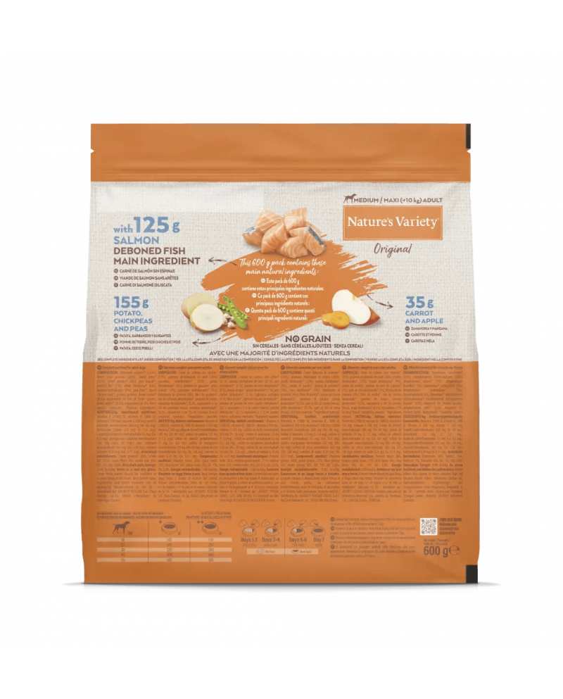 Natures Variety Original No Grano Medio Salmón