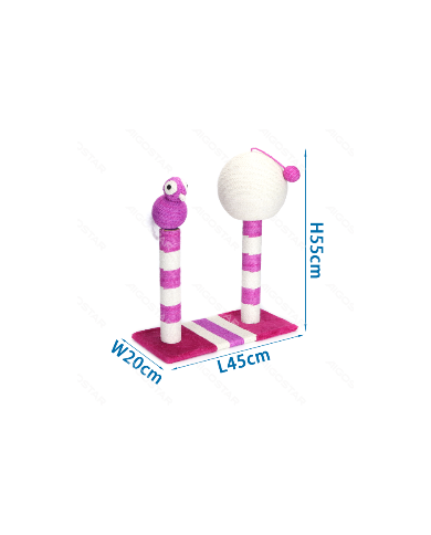 Rascador Pájaro y Bola  45x20x55cm