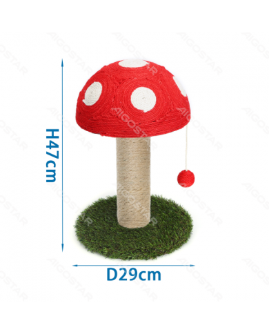 Rascador Seta Rojo 29x29x47cm