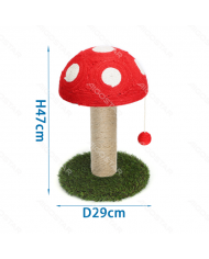 Rascador Seta Rojo 29x29x47cm