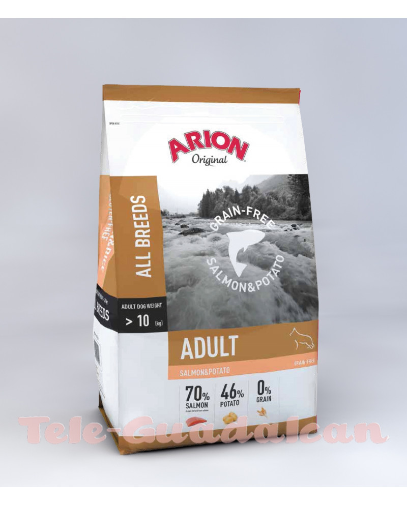 Arion Original Grain Free Salmón & Patata Mini – Perro Adulto 3 kg