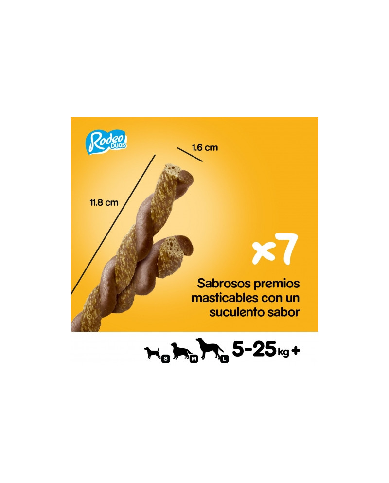 Snacks Pedigree Rodeo Duos Pollo Bacon Premio