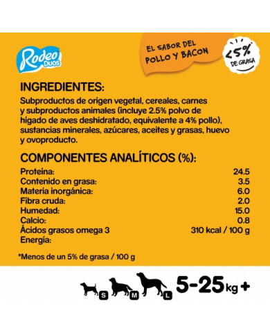 Pedigree Rodeo Duos Pollo Bacon