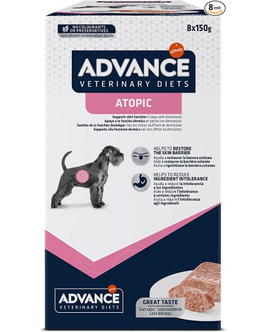 Advance Veterinary Dog Atopica Pack 8 Sobres 150gr Advance Veterinary Dog Atopica Pack 8 Sobres 150gr
