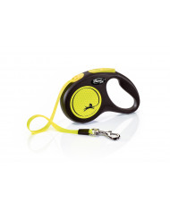 Correa flexi New Neon cinta de 5M amarillo