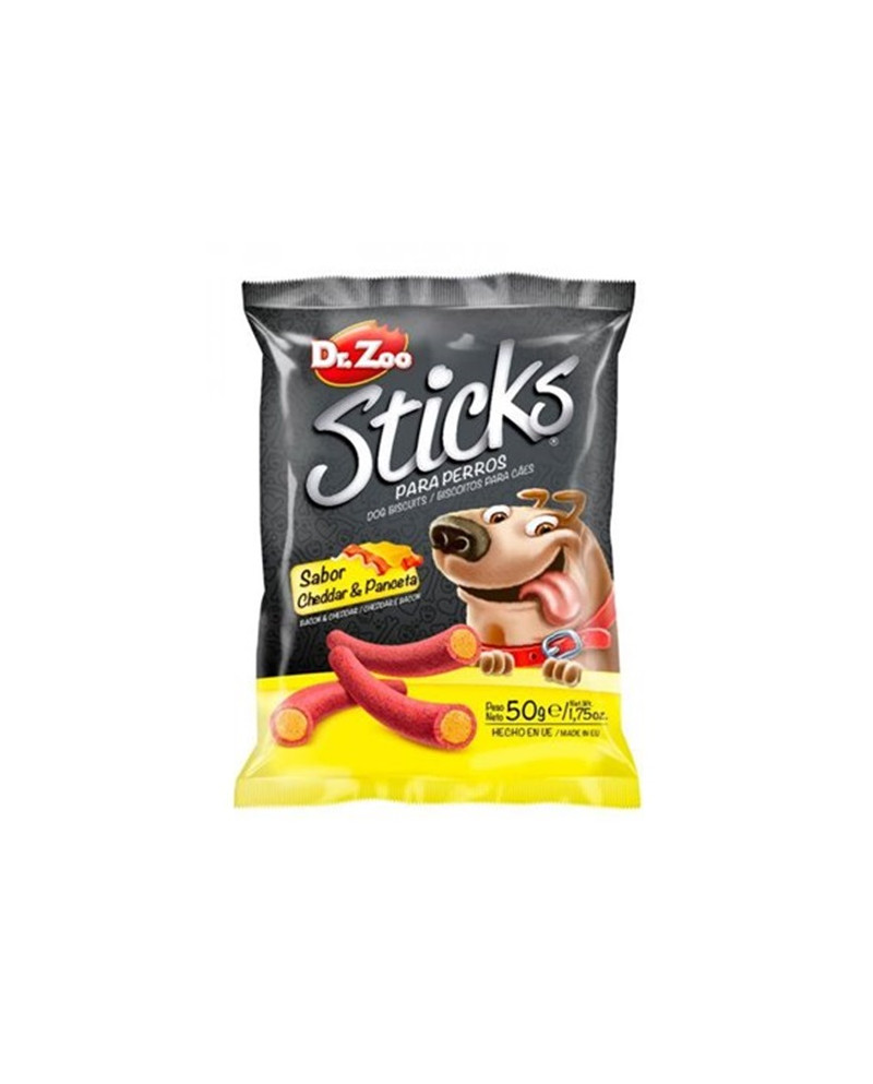 Sticks para perros de Cheddar con Panceta Dr. Zoo