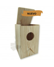 Nido Madera Cotorra