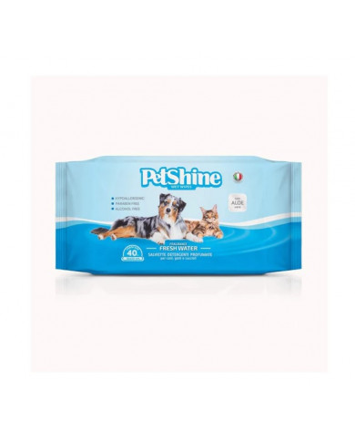 Toallitas Fresh Water Petshine 40 und Toallitas Fresh Water Petshine 40 und