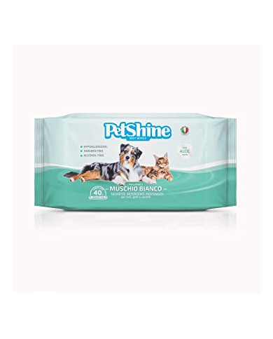 Toallitas Muschio Bianco Petshine 40 und Toallitas Muschio Bianco Petshine 40 und