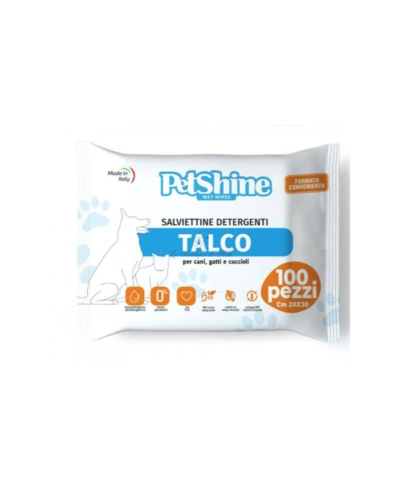 Toallitas Talco Petshine Formato Ahorro 100 und