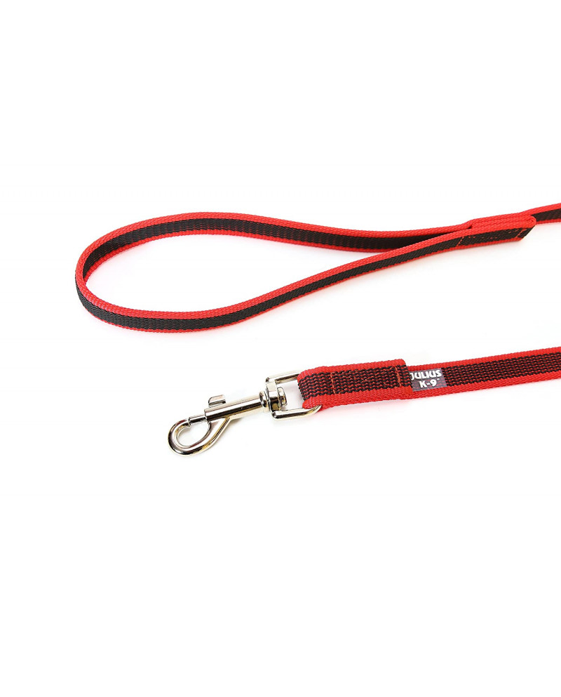 Correa Engomada Julius K9 3 metrosx14mm rojo perros