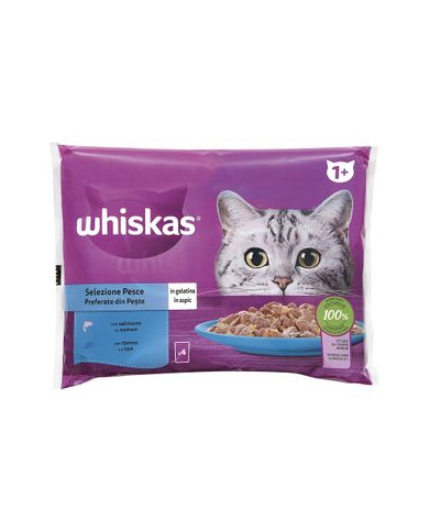 Whiskas Pack Selección de Pescados 4Uni 85gr