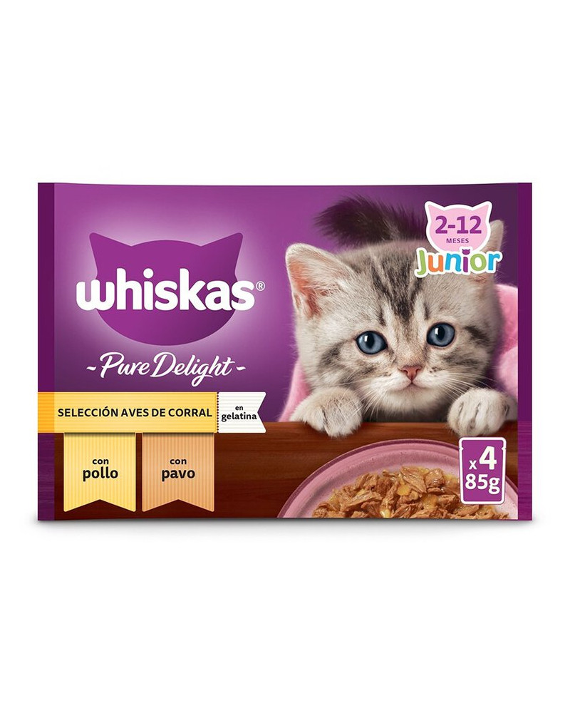 Whiskas Pack Pollo Junior Pack Pure Deli