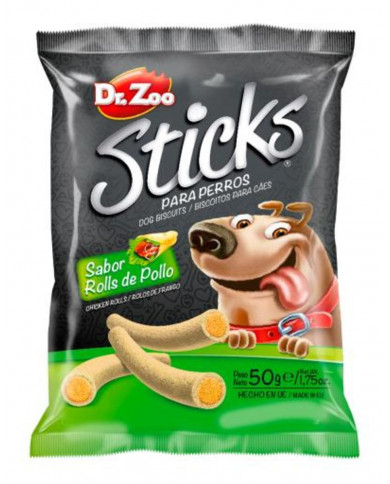 Sticks Roll Pollo Dr. Zoo 50gr Sticks Roll Pollo Dr. Zoo 50gr
