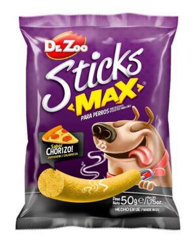 Sticks max chorizo Dr. Zoo 50gr Sticks max chorizo Dr. Zoo 50gr