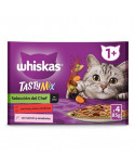 Whiskas Pack Pure Delight Salmón y Atún 4uni 85gr
