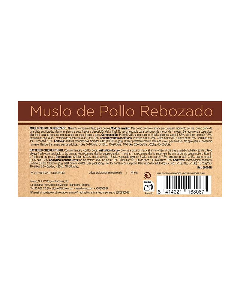 Muslitos de Pollo Rebozado Snack
