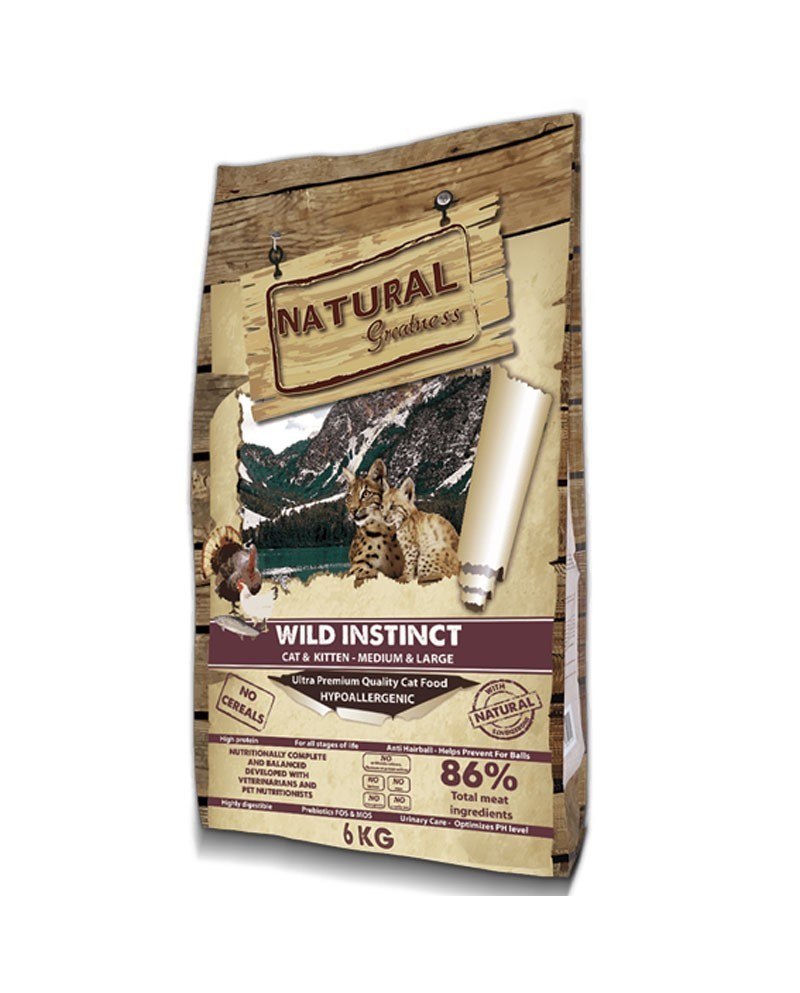 Natural Greatness Cat&Kitten Receta Salvaje Medium Large 6kg