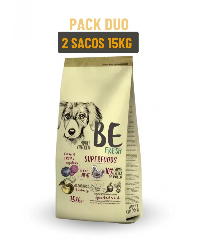 Be Fresh Adulto Pollo Pack Duo 30kg