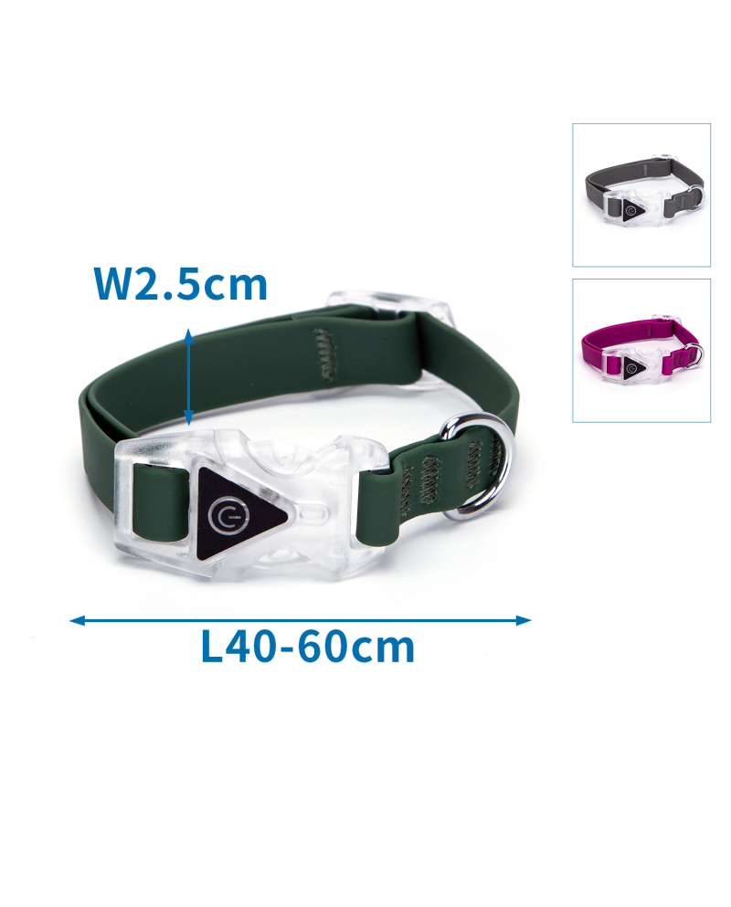 Collar led goma